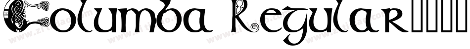 Columba Regular字体转换